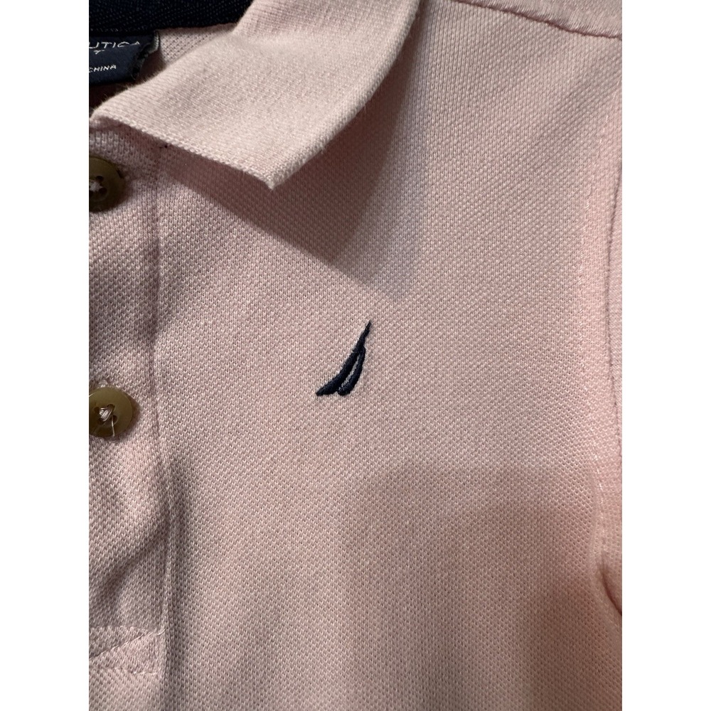 Nautica Toddler Boy Pink Short Sleeve Pique Polo Shirt Size 4T Embroidered Logo - Picture 4 of 7